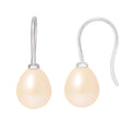 Boucles d'Oreilles en Argent 925/1000 avec Perles de Culture Rose
