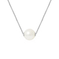 Collier en Argent 925/1000 avec Perle de Culture Blanche