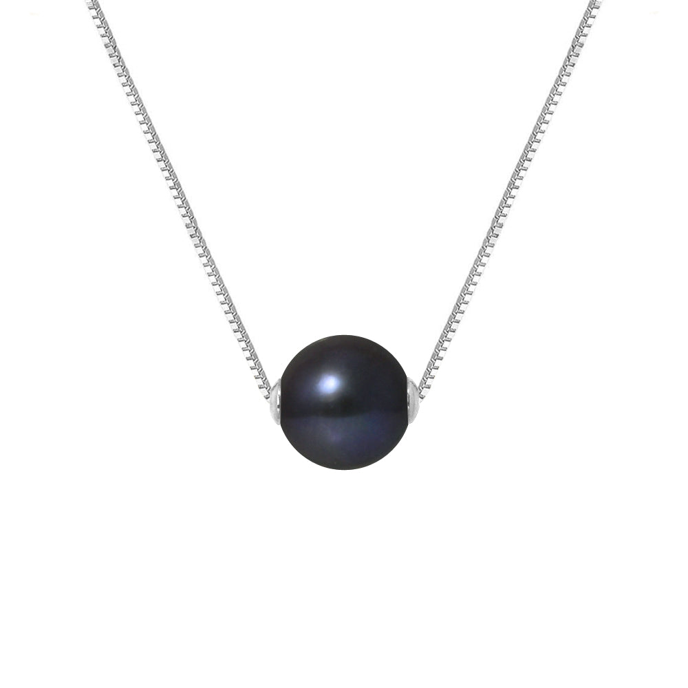 Collier en Argent 925/100 avec Perle de Culture Noire