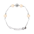 Bracelet en Argent 925/1000 avec 4 Perles de Culture Rose
