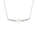 Collier en Argent 925/1000 avec Perle de Culture Blanche