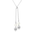 Collier DUO en Argent 925/1000 avec Perles de Culture Blanche