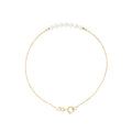 Bracelet en Or Jaune avec Perle de Culture Blanche