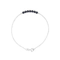 Bracelet en Or Blanc avec Perle de Culture Noire