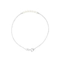 Bracelet en Or Blanc avec Perle de Culture Blanche