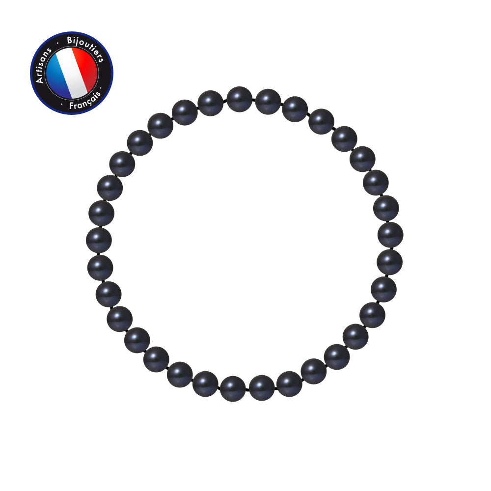 Bracelet Porte Bonheur avec Perle de culture Noire