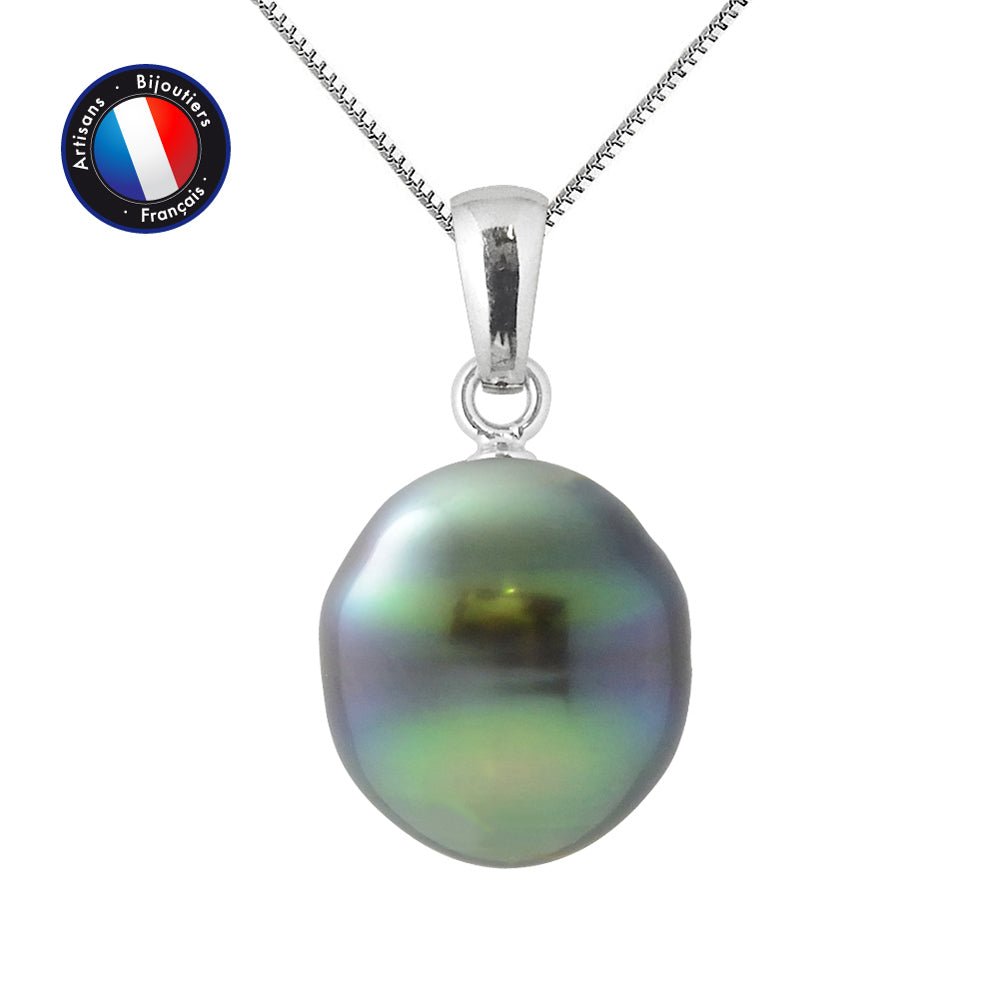 Collier en Argent 925/1000 avec Perle de Tahiti.