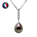 Collier en Argent 925/1000 avec Perle de Tahiti.